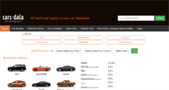 Desktop Screenshot of cars-data.com