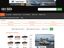 Tablet Screenshot of cars-data.com